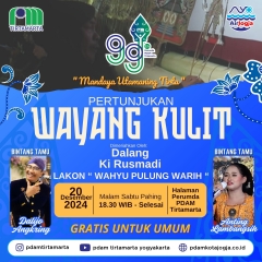 PERTUNJUKAN WAYANG KULIT DALAM RANGKA MEMPERINGATI HUT KE - 99TH PDAM TIRTAMARTA